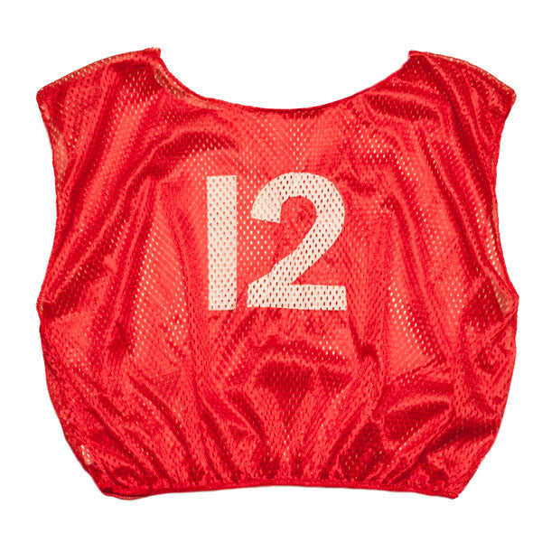 Youth Numbered Nylon Micro Mesh Scrimmage Vests