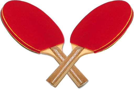 GameCraft® Deluxe Sponge Rubber Table Tennis Paddle - Pair