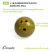 Plastic Rubberized Bowling Balls 5lb