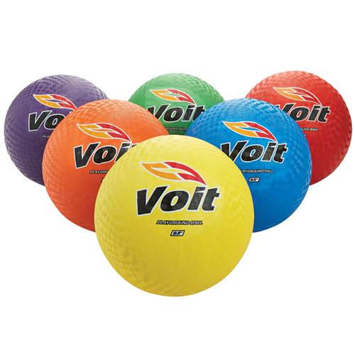 Voit Dodgeball and Kickball Set of 6 Multicolored Balls