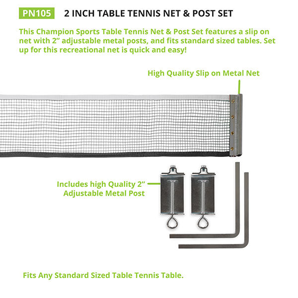Table Tennis Set with Paddles and Net