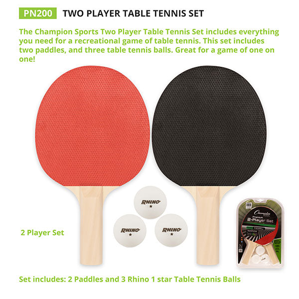 Table Tennis Set with Paddles and Net
