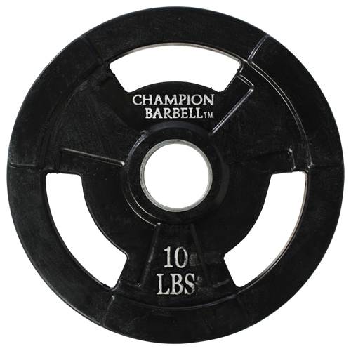 Rubber Coated Olympic Grip Plates by Champion Barbell 10lbs