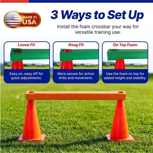 Cone Foam Agility Crossbars Set