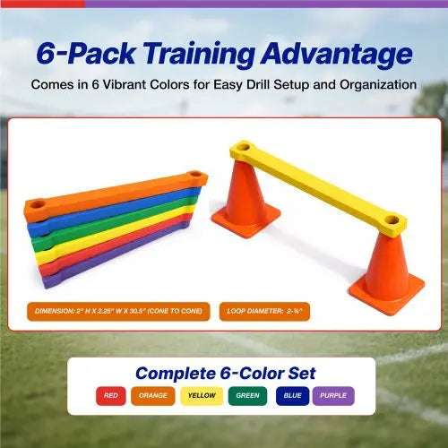 Cone Foam Agility Crossbars Set