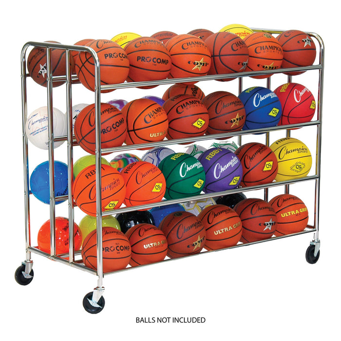 Champion Sports 48 ball Double Wide Ball Cart