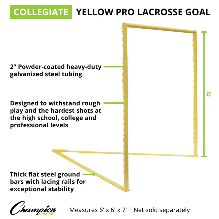 Pro Collegiate Lacrosse Goal (Yellow)
