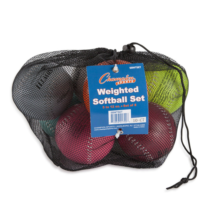 Weighted Training Softballs - Set of 8