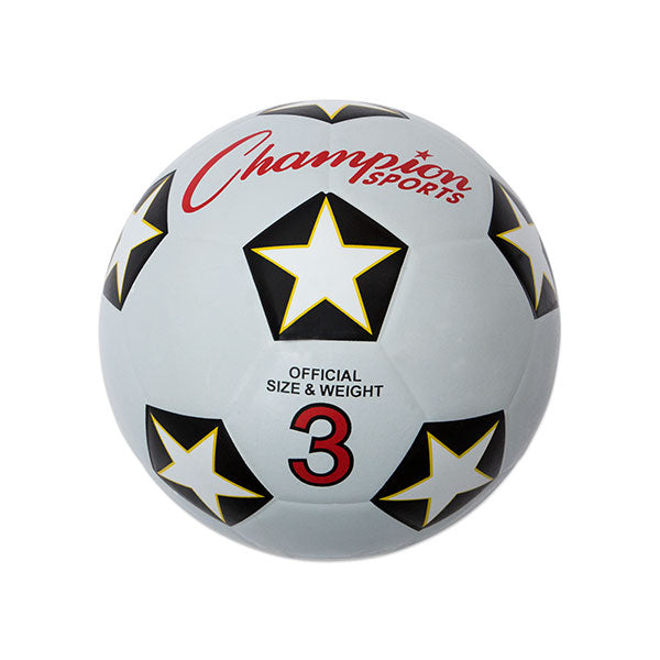 Champion Sports Rubber Soccer Balls - Pack of 3