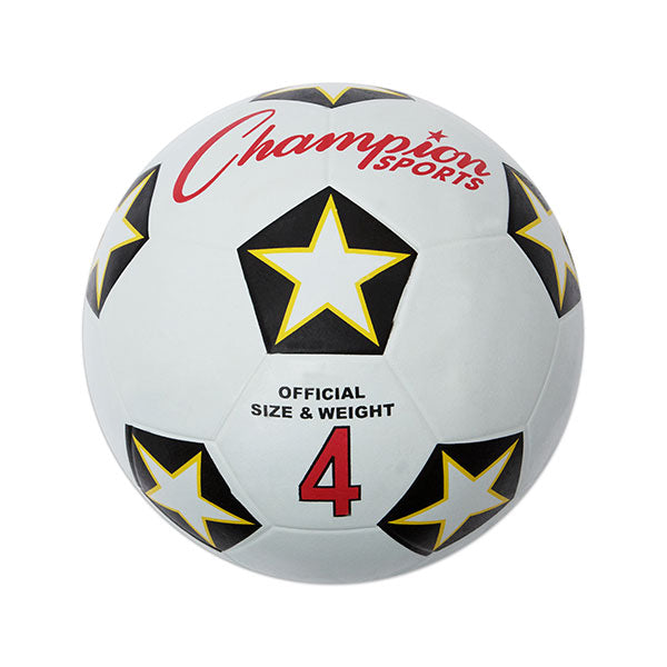 Champion Sports Rubber Soccer Balls - Pack of 3