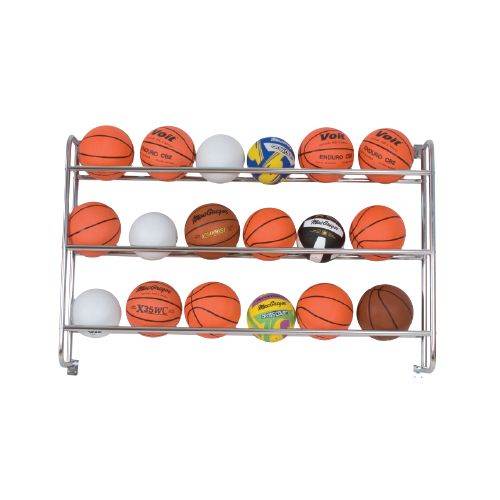 Wall Mounted Ball Rack/Helmet Rack - 18 balls — Gear Up Sports