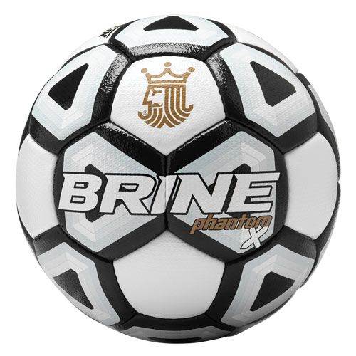 Brine Phantom X Soccer Ball Size 5 Black - NFHS Approved