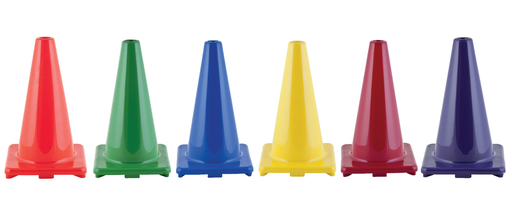 120 Pcs 7 Inch Plastic Traffic Cones Multicolored Mini Cones Sports Safety