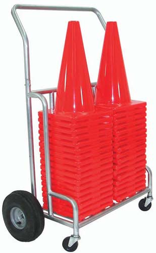 Double EZ-Roll 12"/18" Cone Cart | Holds 48 Cones | Made in the USA