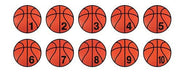 Numbered Poly Basketball Spots | PE Equipment & Games | Gear Up Sports