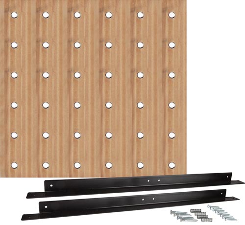 36" Square Pegboard | Mounting Bracket Included | Made in the USA