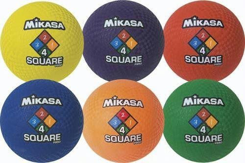 Mikasa Four-Square Ball (Set of 6) | PE Equipment & Games | Gear Up Sports