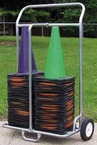 Double 12"/18" Cone Cart | PE Equipment & Games | Gear Up Sports