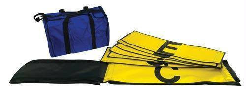 Adjustable Line Split Strip - Yellow/Black | PE Equipment & Games | Gear Up Sports