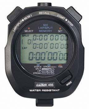 Ultrak 100 Memory Stopwatch (Black or Yellow) | PE Equipment & Games | Gear Up Sports