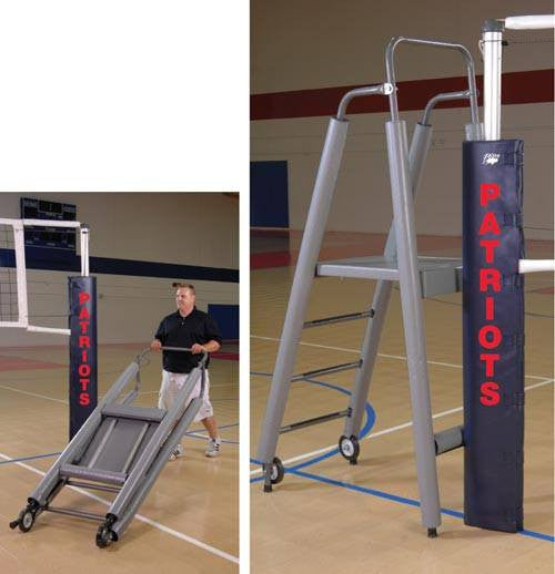 Folding Volleyball Official's Platform with Padding | PE Equipment & Games | Gear Up Sports