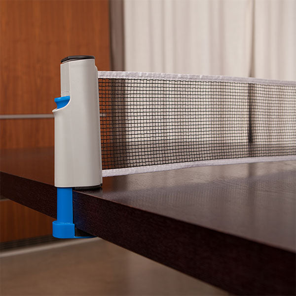 Ping Pongly Portable Table Tennis Set - Retractable Net, Paddles, Balls - All In One