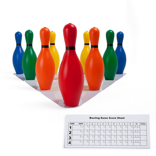 Rainbow Plastic Bowling Pin Set