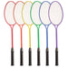 Tempered Steel Twin Shaft Badminton Racket Set - Coated Steel Strings