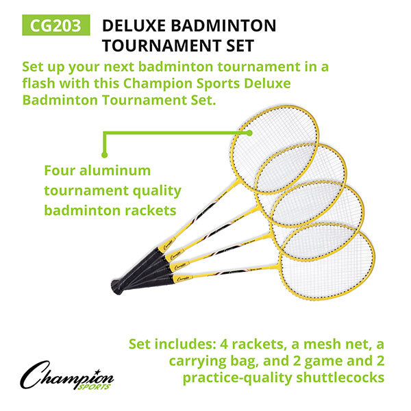 Champion Sports Deluxe Badminton Tournament Set CG 203