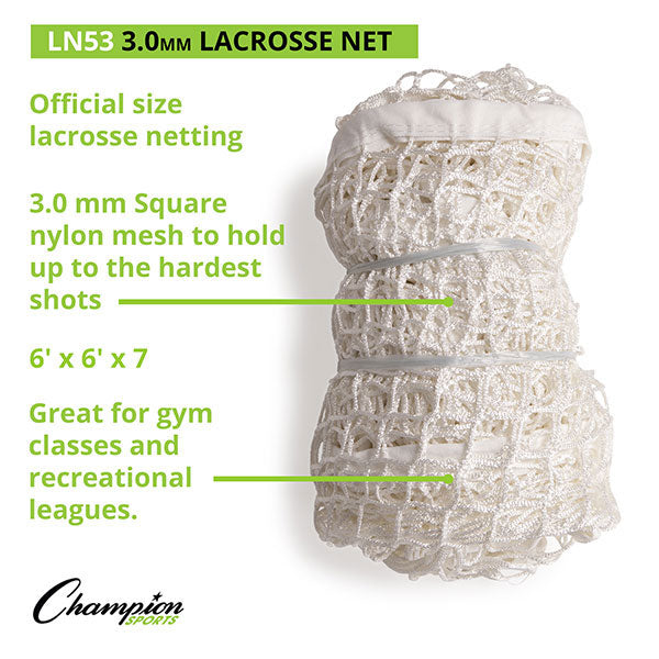 Nylon Lacrosse Goal Net - Pair