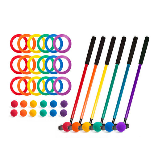 Mini Golf Set - 6 Putters, 18 Targets & Balls