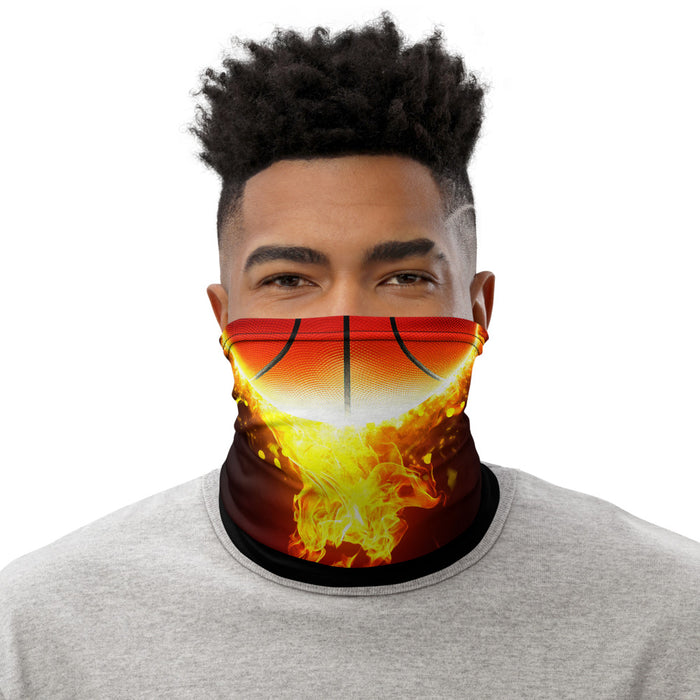 Basketball Inferno Gaiter Face Mask