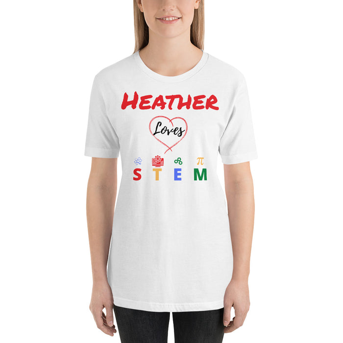 Love STEM Customizable Name Shirt Adult - Personalized Science Shirt