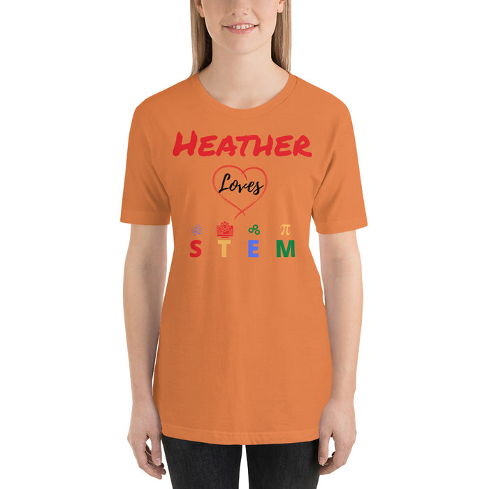 Love STEM Customizable Name T-Shirt Adult Size
