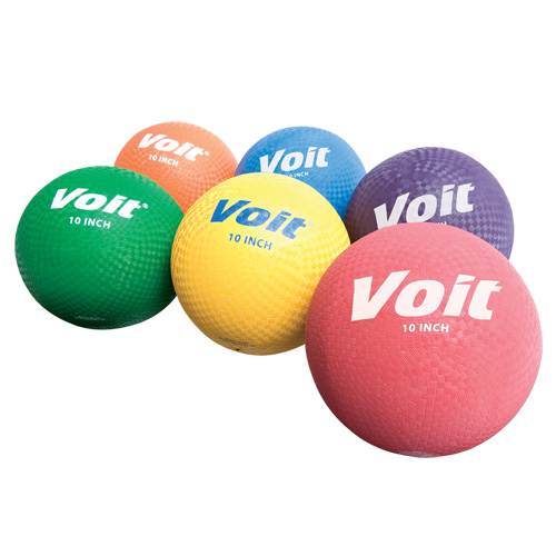 Voit Dodgeball and Kickball Set of 6 Multicolored Balls