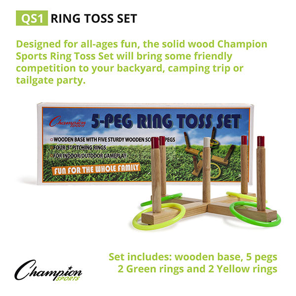 Complete Ring Toss Set with carrying case