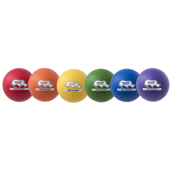 6 Pack - 7 Inch Rhino Skin Allround Medium Bounce Foam Balls