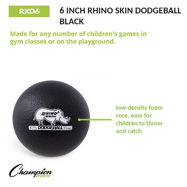 6.3" Rhino Skin Dodgeballs - Cannonball Set of 6