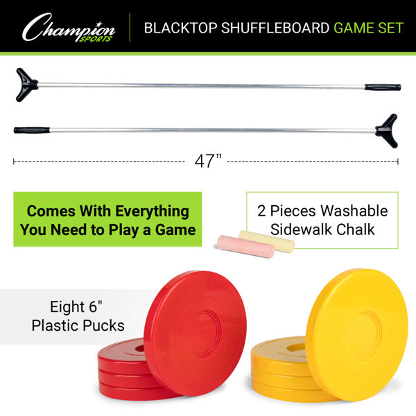 Blacktop Shuffleboard Game Set