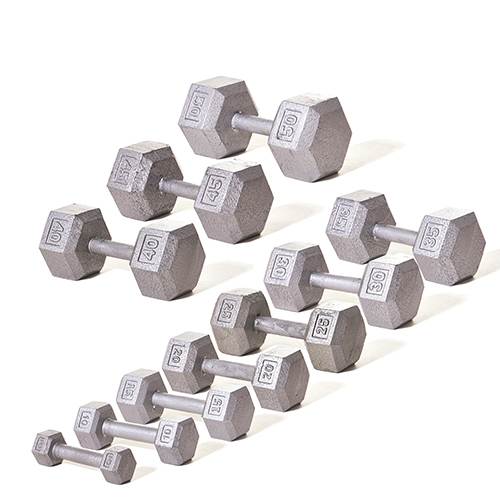 Champion Barbell Solid Hexhead Dumbbell