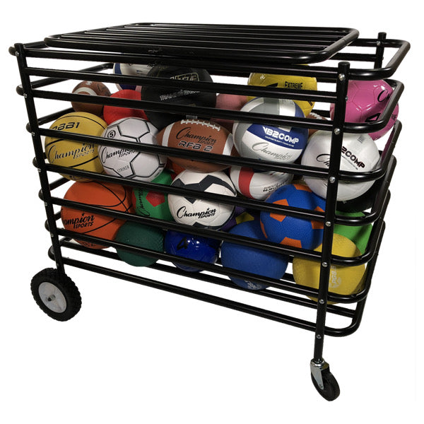 Ultimate Ball Cart with Lockable Hinged Lid | 45"L x 24"W x 39"H